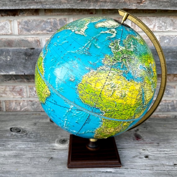 Vintage Globe Cram's Enviro Sphere World Globe 12 Inch Diameter