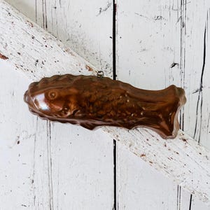 Fish Mold Copper Vintage Tin Lined Mold