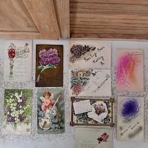 Cartes postales anciennes Lot de 10 cartes de variétés début des années 1900