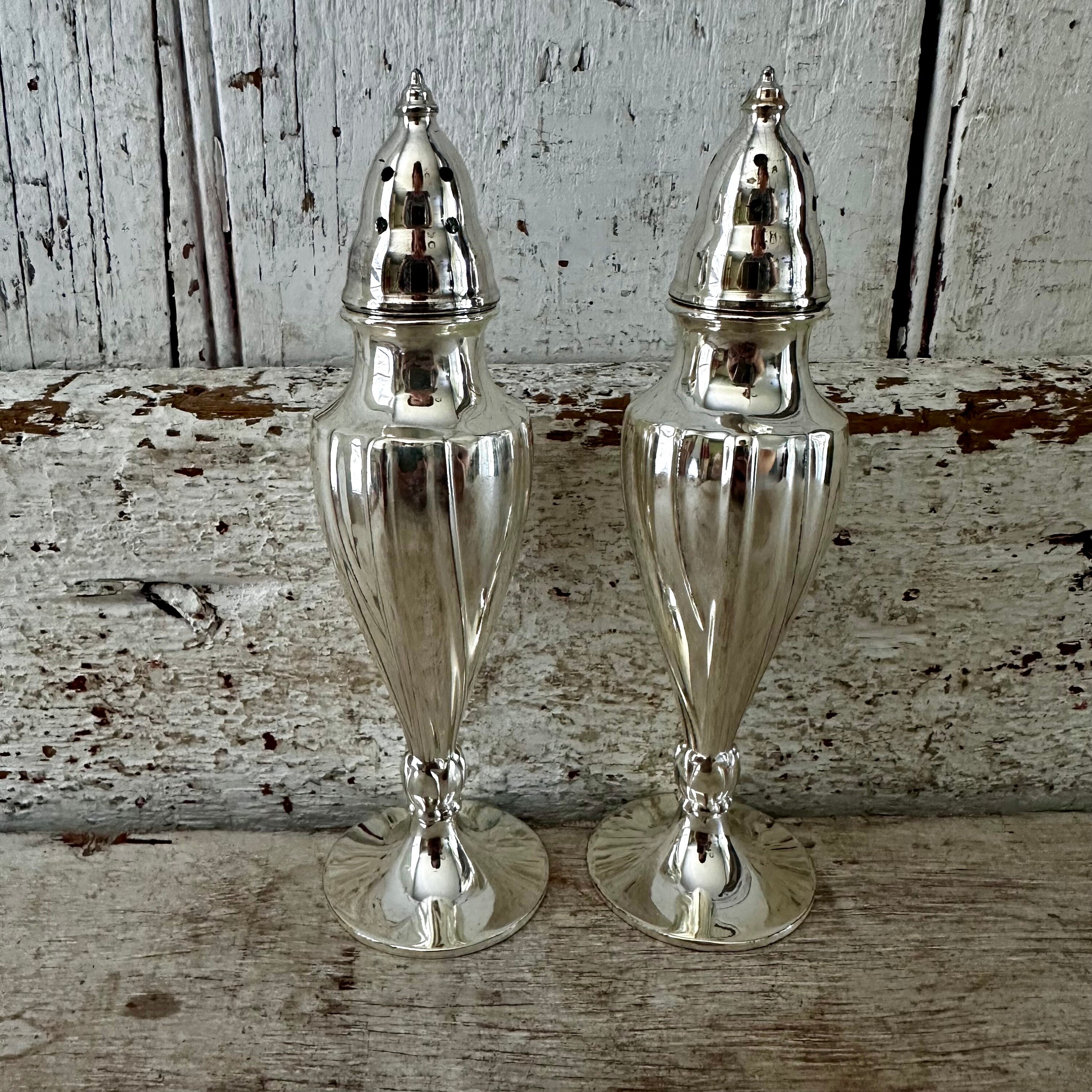 K1860 1950's*ROGERS SILVER ソルト＆ペッパーシェイカー