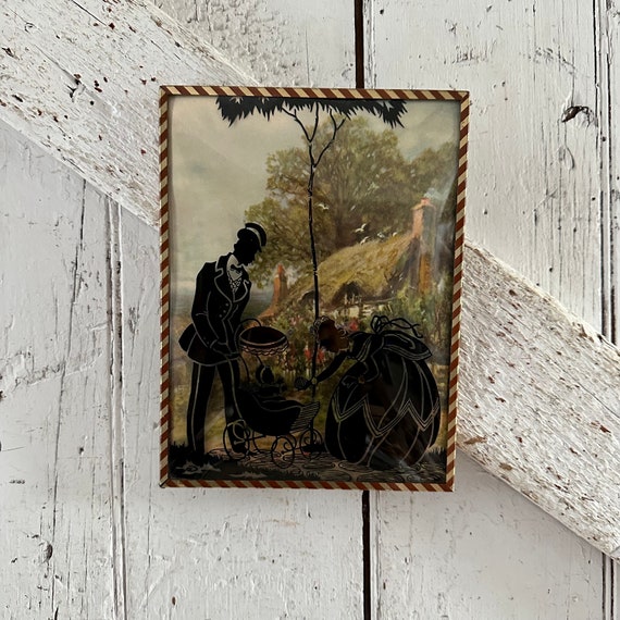 アンティーク　ガラス絵　壁飾り アンティーク ガラス絵 壁飾り 【公式通販】