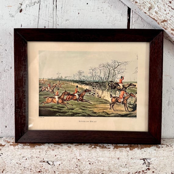 Antique Fox Hunt Print Snob is Beat H Alken Delt 1835 Print F C
