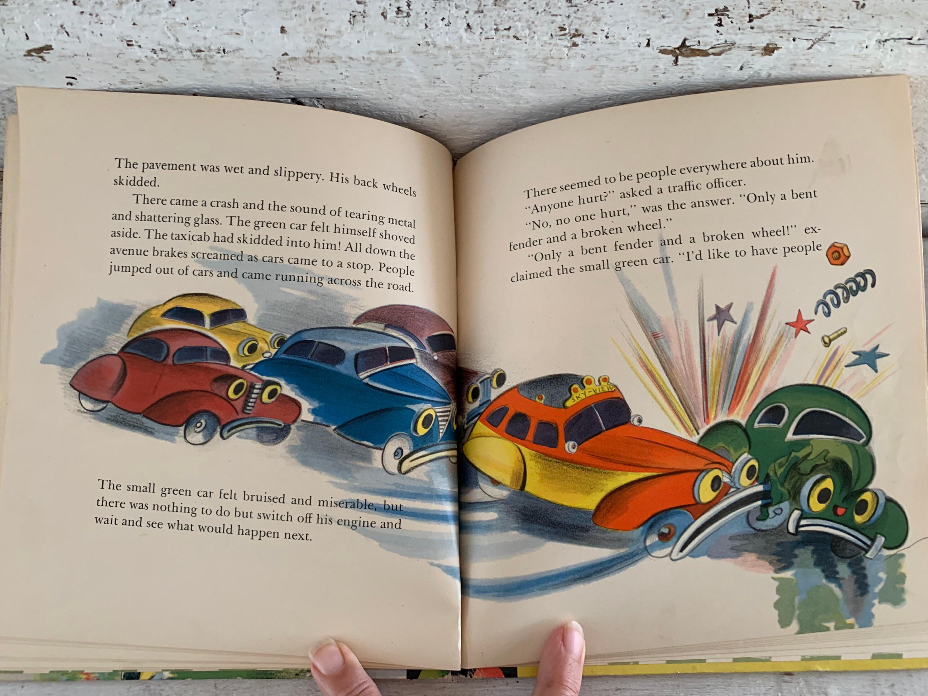 The Little Green Car Hardcover January 1, 1946 by Caroline Emerson
