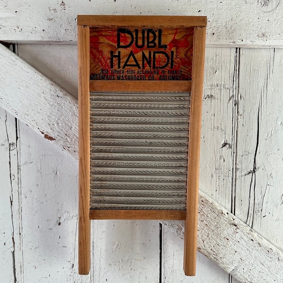 Washboard DUBL HANDI Wash Board Columbus Washboard Vintage Wood