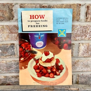 How to prepare foods for Freezing Booklet by Sears Roebuck Co Vintage 1960s