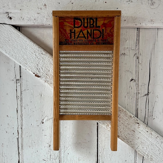 Washboard DUBL HANDI Wash Board Columbus Washboard Vintage Wood