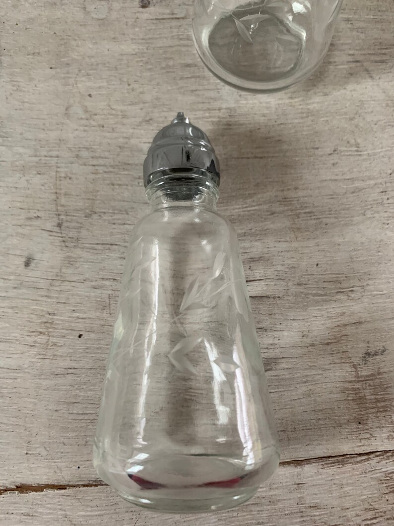 Salt Pepper Shakers Princess House Crystal Salt Shaker Vintage Etsy