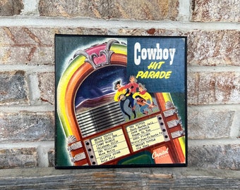 Cowboy Hit Parade Record Set four 45 RPM Records by Capitol 1950s