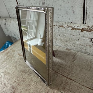 Silver Metal Frame Vintage Picture Frame 5 X 7 Inch New Old Frame - Etsy