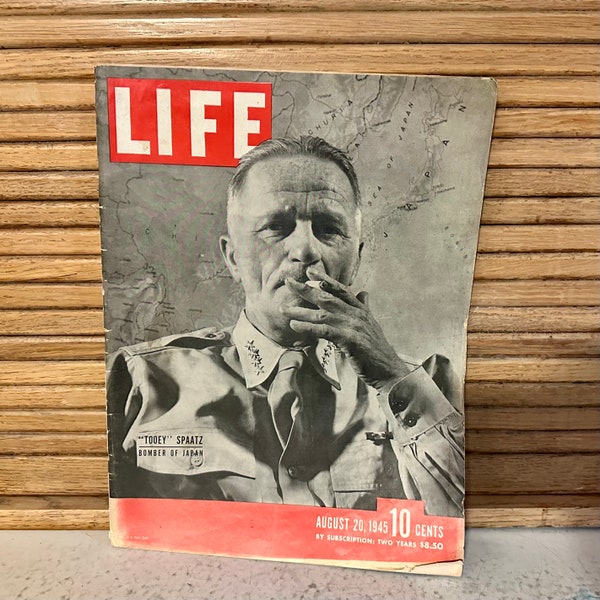 Life Magazine August 20 1945 vol 19 issue 8 Tooey Spatz Bomber of Japan