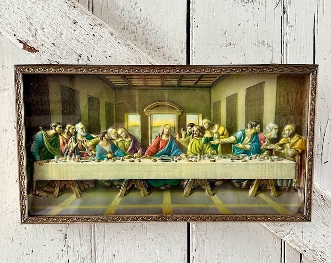 Lords Table Frame Lords Last Supper 3-D Vintage Gold Metal Frame - Etsy