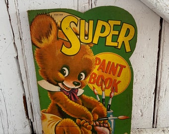 Antique Color Paint book for children Made in Canada