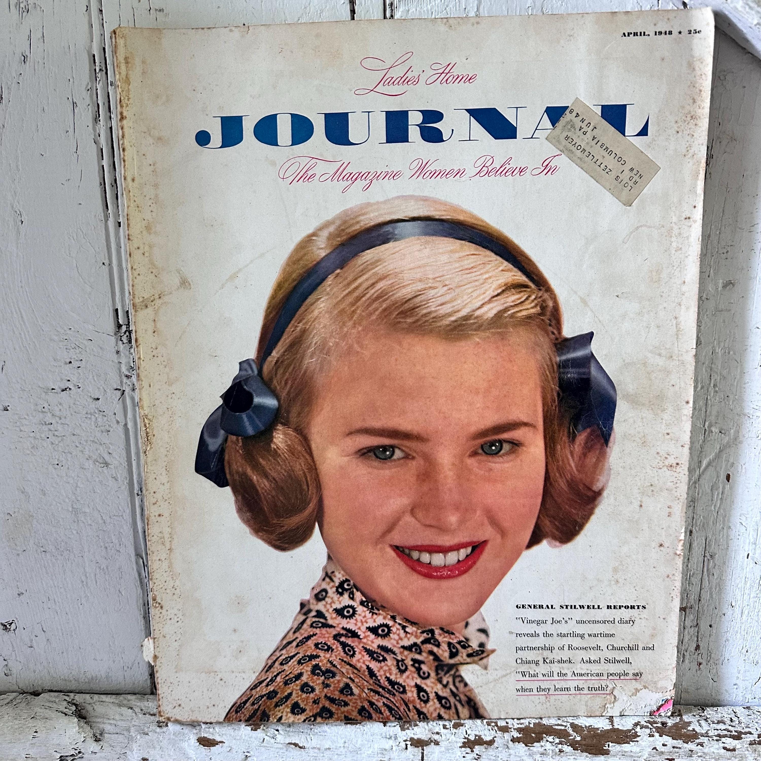 1940s Ladies Home Journal April 1948 Vintage Magazine