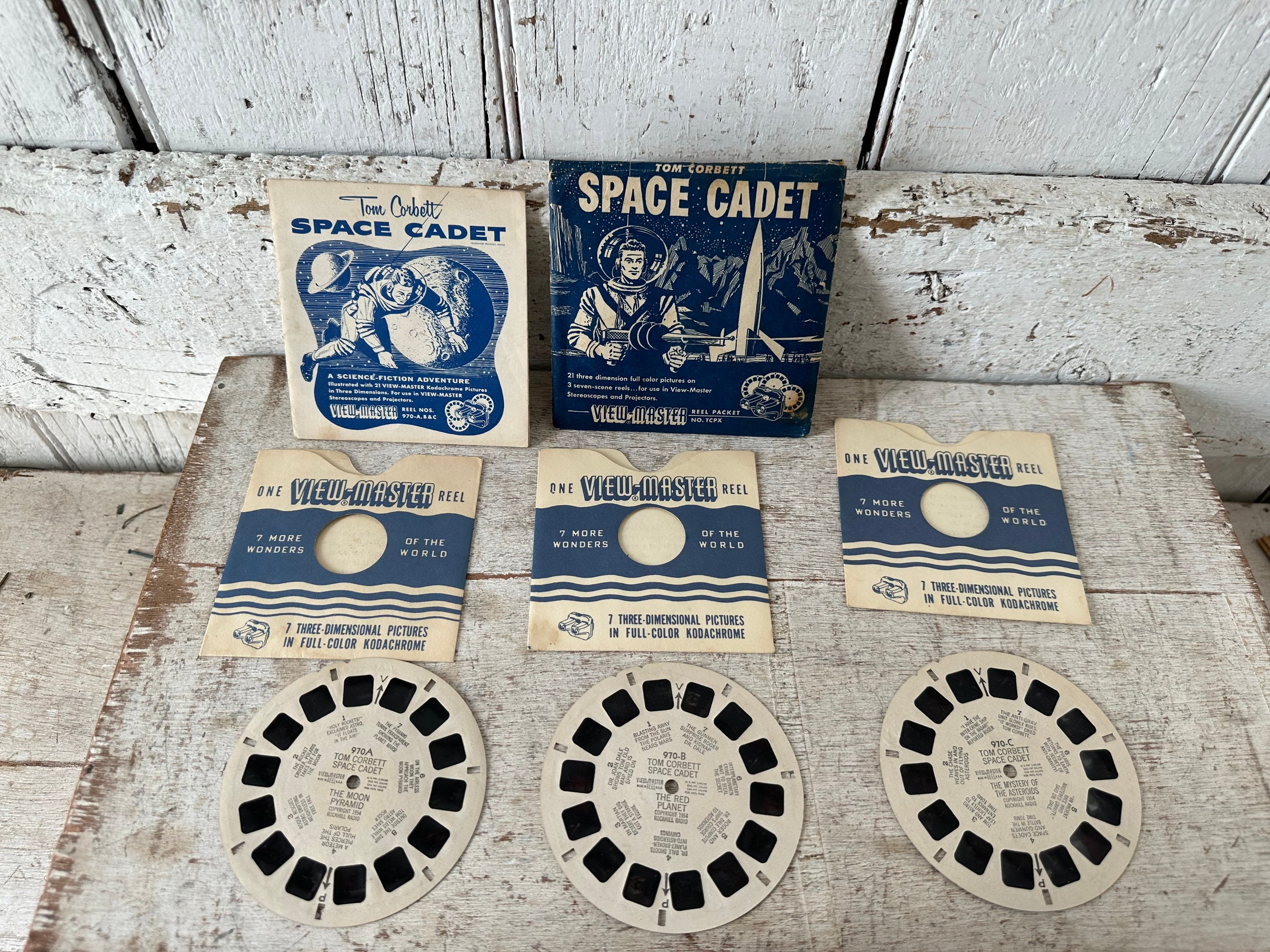 View Master Reels Space Cadet Sawyer's Tom Corbett 3 Reels Series Vintage  TCPX Packet -  UK