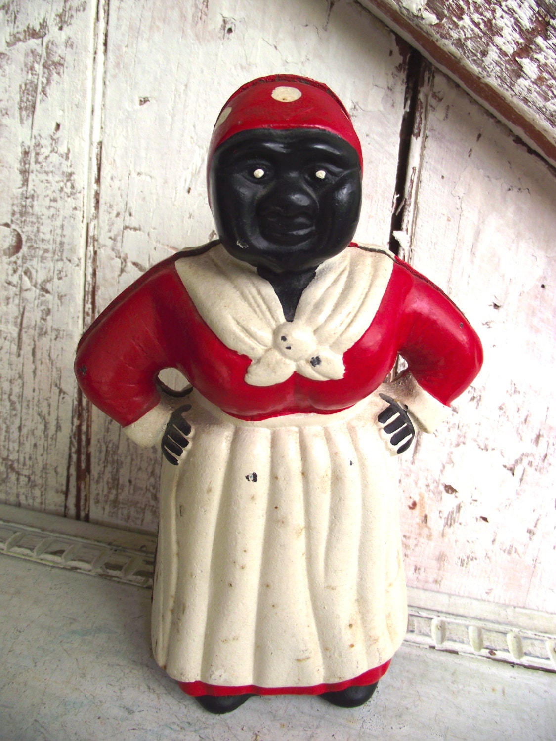 SALE PRICE REDUCED, Vintage Cast Iron Aunt Jemima Mammy Bank