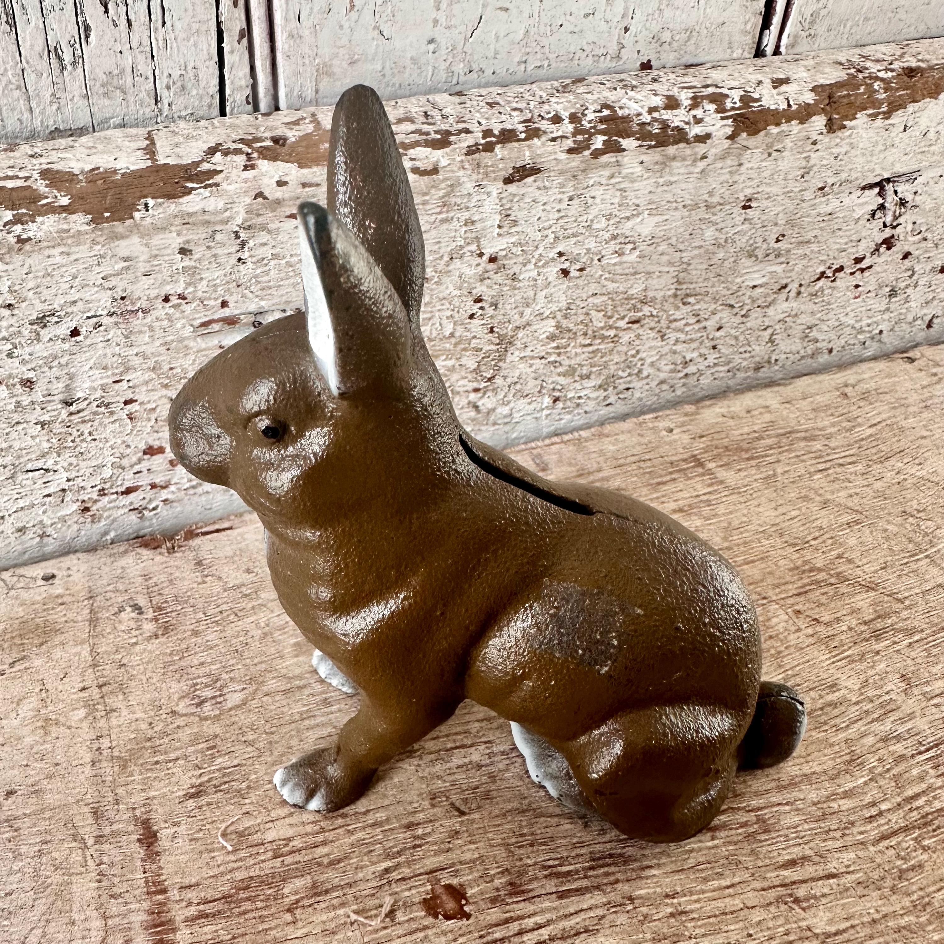 Cast Iron Bunny Bank - Etsy Cast Iron Bunny Bank - Etsy