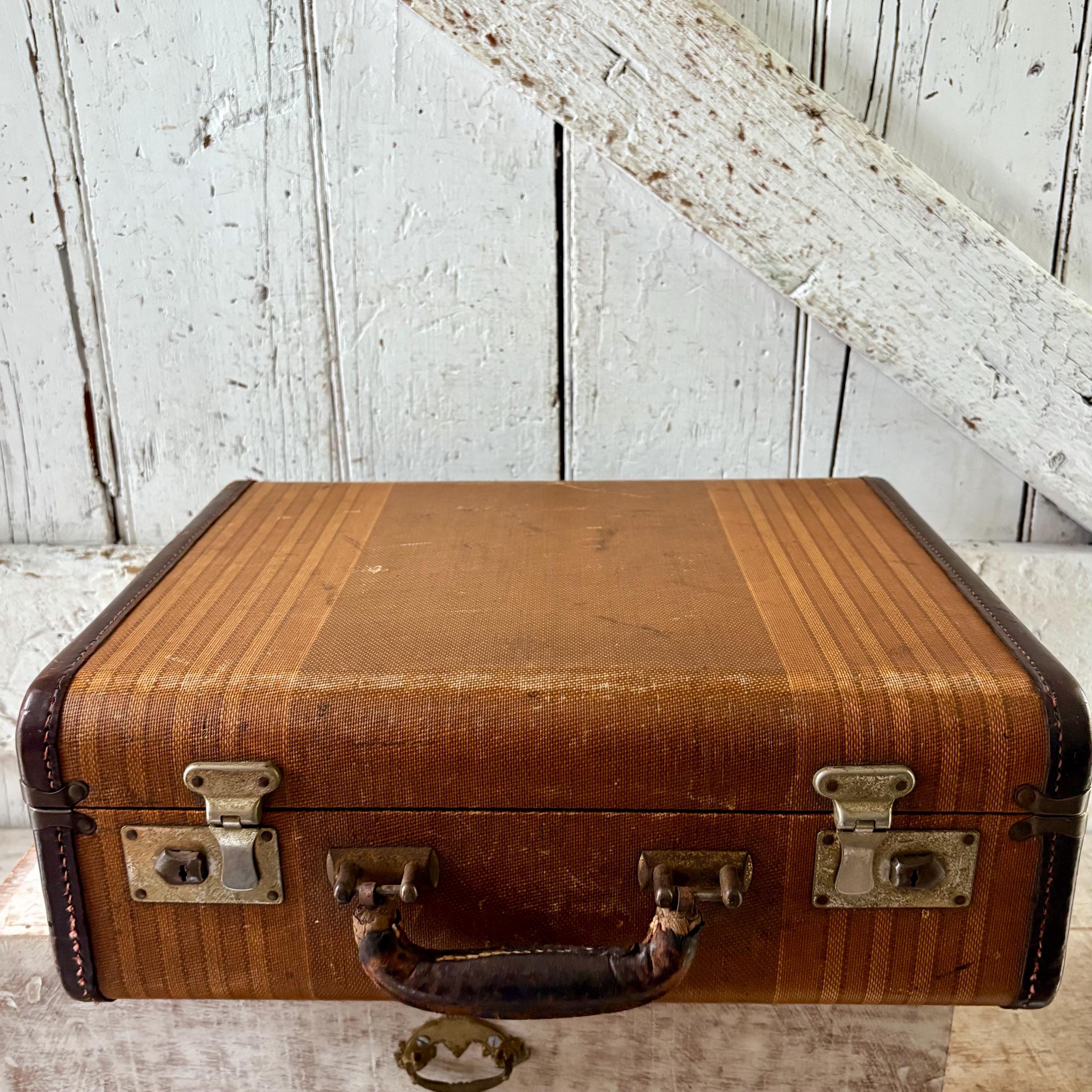 Vintage Leather Suitcase