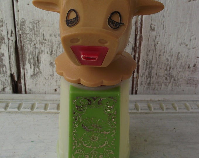 Cow Creamer Pitcher Plastic Moo Cow by Whirley Industries Made Etsy