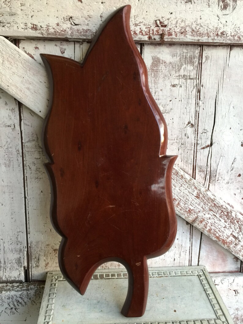 Wood Plate Leaf Serving Plate Large Vintage Wood Serving Dish Etsy