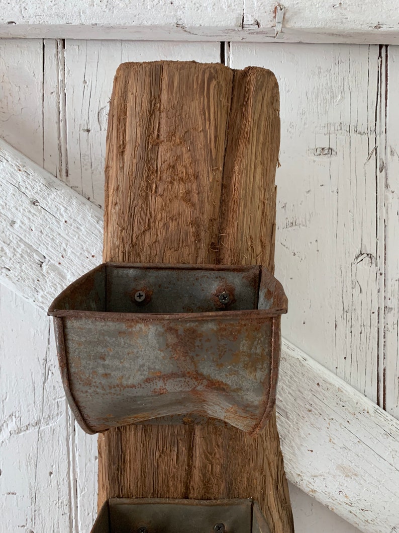 Antique Grain Buckets Conveyer Industrial Belt Elevator Etsy