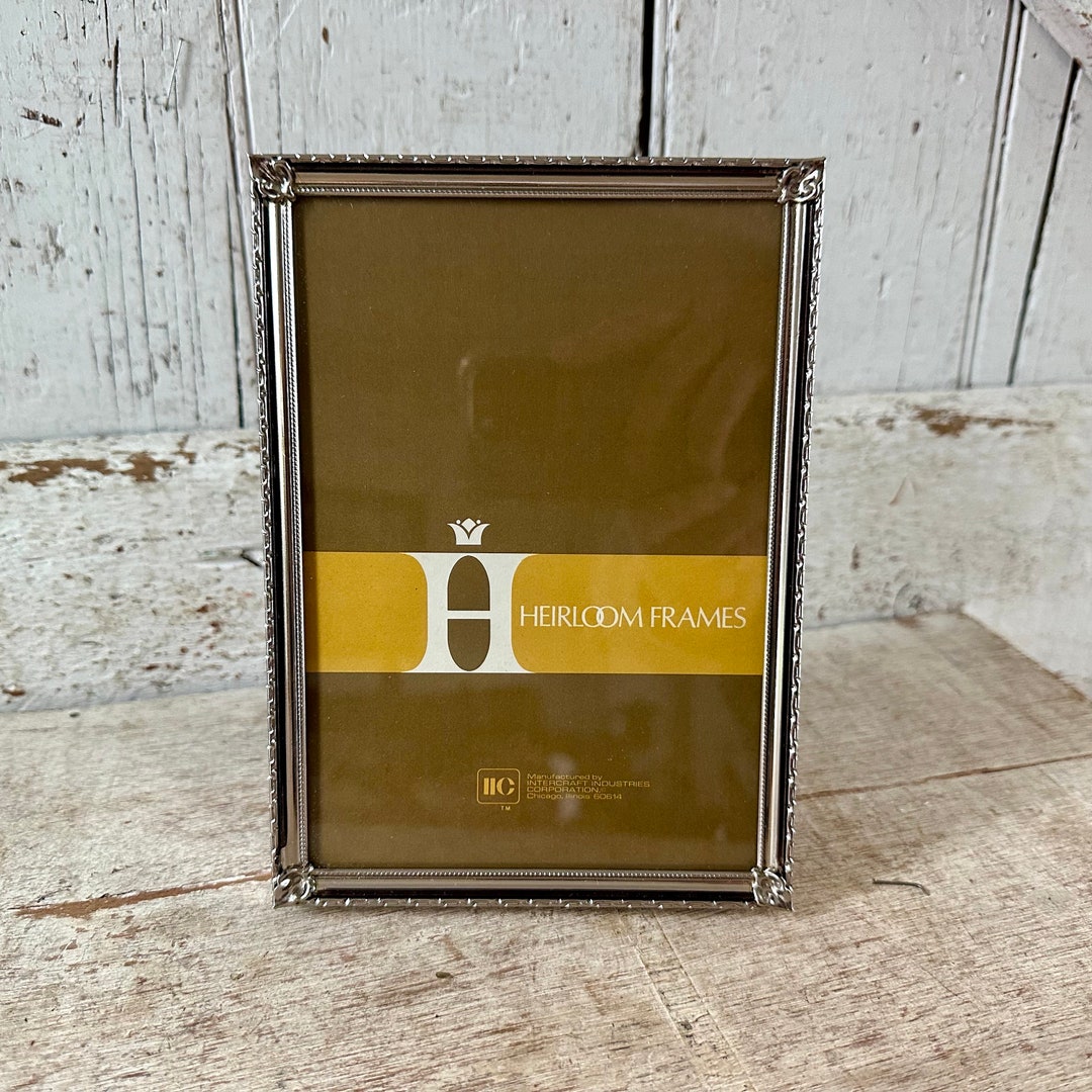 Silver Metal Frame Vintage Picture Frame 5 X 7 Inch New Old Frame - Etsy