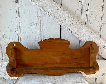 Antique Wooden towel rail towel Rack Wall hanging