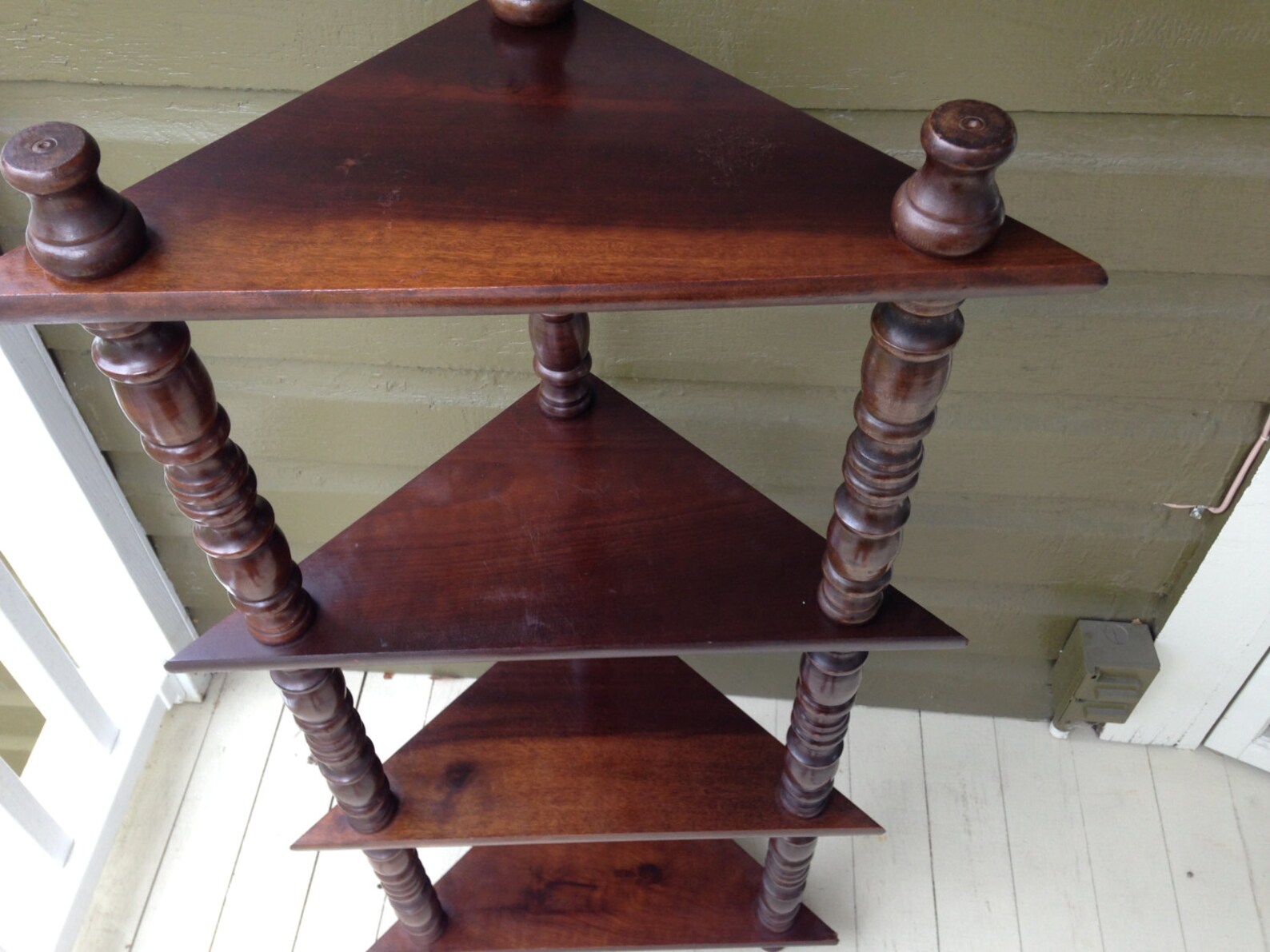 Vintage Corner Shelf Stand etagere Four Tiers Knic Knac Etsy