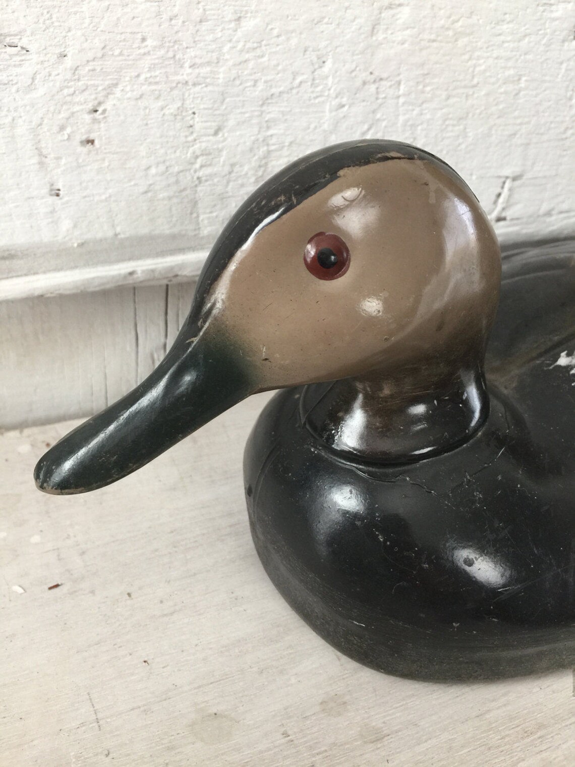 Duck Decoy Plastic Mallard Drake Decoy Made by Herters Inc Etsy