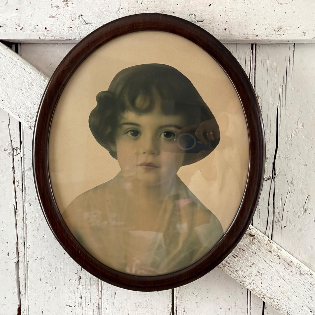 Antique Oval Wood Frame Large Vintage 17 X 14 Inch Frame - Etsy