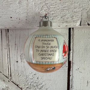 Betsey Clark Hallmark Christmas tree Bulb 1988 Home For Christmas Series
