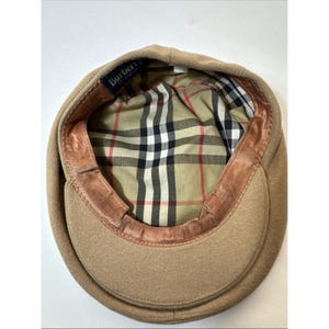 Burberry  Vintage  Suede Newsboy cap  - Size S Vintage burberry newsboy hat - Gem main image 4
