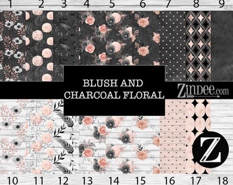 Download Blush And Charcoal Etsy