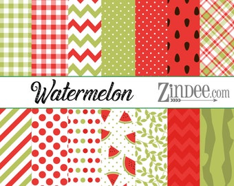 Watermelon pattern vinyl, printed vinyl, adhesive vinyl, heat transfer vinyl, pattern heat transfer, printed HTV or ADHESIVE, iron on