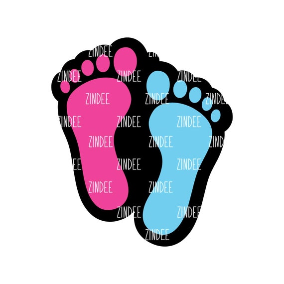 Baby Feet 2 No Hole Clear Acrylic Badge Reel Blanks SET of 10