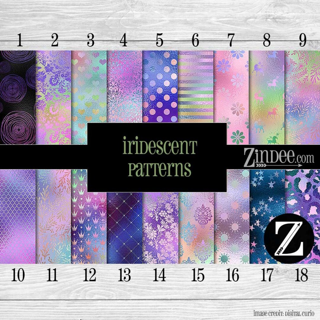 Iridescent Patterns Vinyl Printed Vinyl Adhesive Vinyl Heat - Etsy