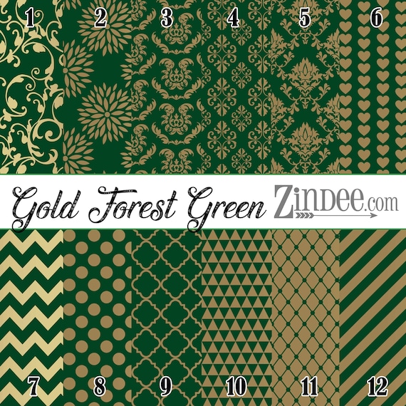 Gold Forest Green Pattern Vinyl, Printed Vinyl, Adhesive Vinyl, Heat  Transfer Vinyl, Pattern Heat Transfer, Printed HTV or ADHESIVE, Iron 