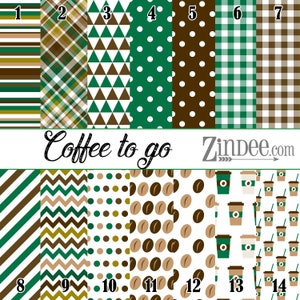Coffee to go pattern vinyl, printed vinyl, adhesive vinyl, heat transfer vinyl, pattern heat transfer, printed HTV or ADHESIVE, iron on