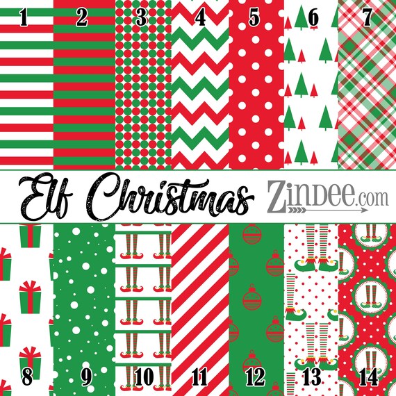 Large Pattern Christmas HTV Bundle TWO