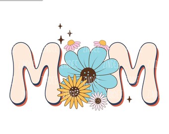 Mom Floral UV DTF Decal