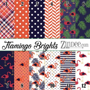 Flamingo Brights pattern vinyl, printed vinyl, adhesive vinyl, heat transfer vinyl, pattern heat transfer, printed HTV or ADHESIVE, iron
