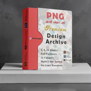 PNG-designarkiv: Möbler, människor, fordon, landskapstillgångar (digital nedladdning)