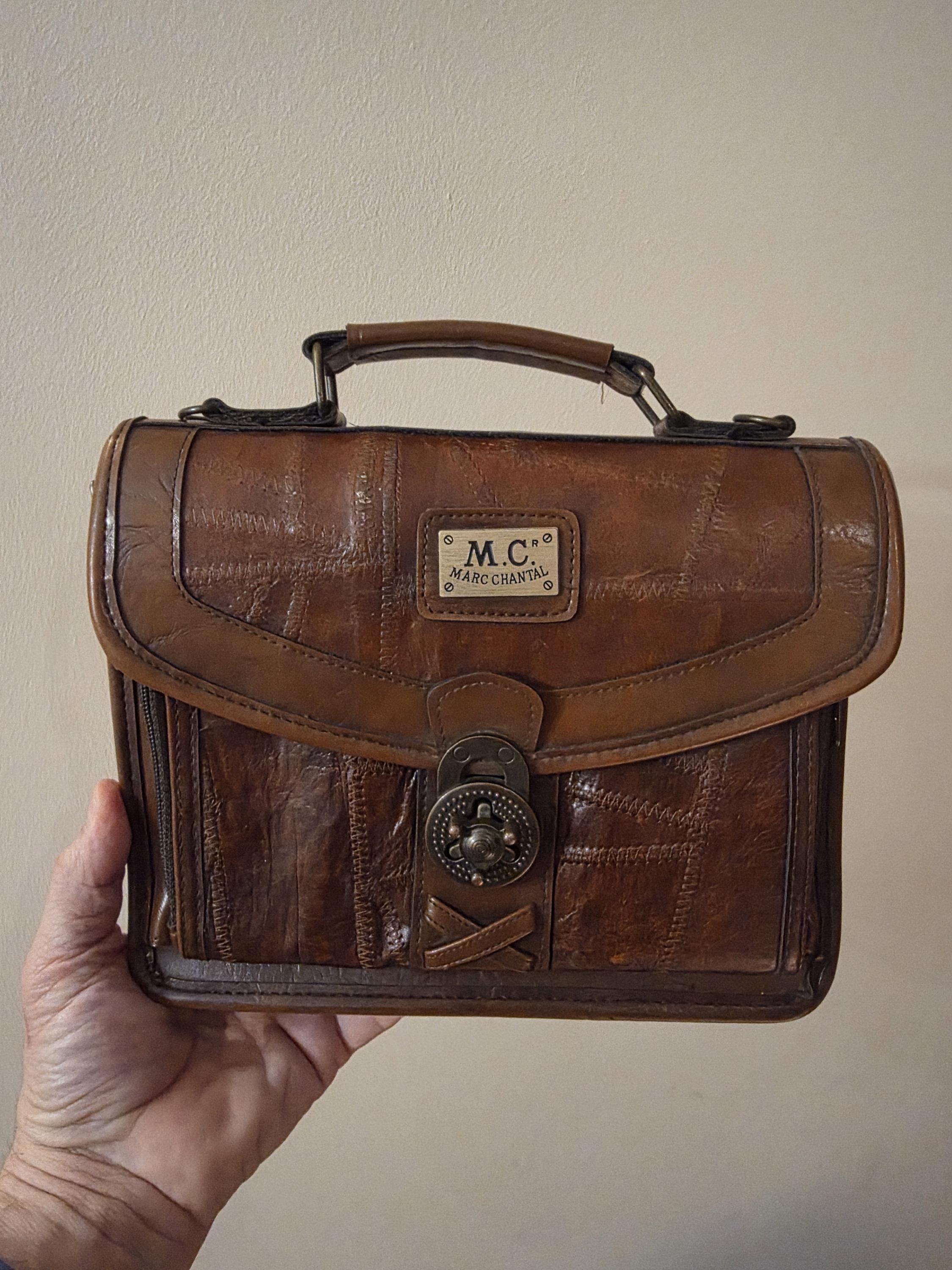 Marc Chantal Vintage Western Style Gator Embossed Backpack Marc Chantal Bag - Etsy main image 3