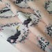 Michael Miller Fabrics Do You Believe? Sandra Clemons Blossom Metallic by the HALF yard fabric
