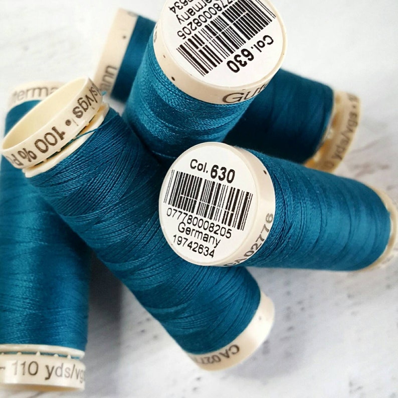 Sew All Polyester All Purpose Thread 100m109yds G U00fctermann Color 630 Deep Turquoise Teal Thread Thread Notions Lifepharmafze Com