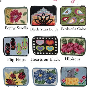 Beginner Cross Stitch Coin Purse Kit: Easy Needlepoint Project