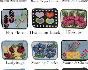 Cross Stich Kit, Stitch & Zip Coin Purse Kits, Easy Cross Stitch Kits for Beginners, Crafty Stocking Stufffers