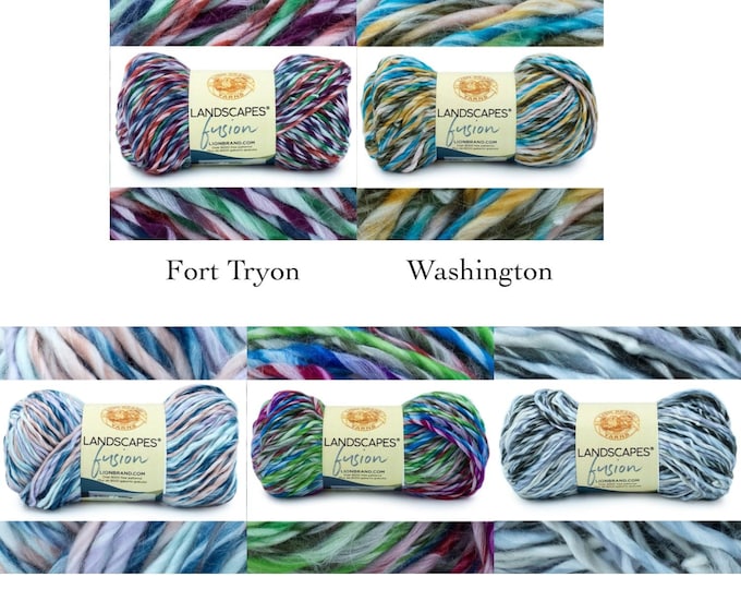 Lion Brand Landscapes Fusion Yarn Perfect for Knitting & Crocheting Projects Beautiful Yarn