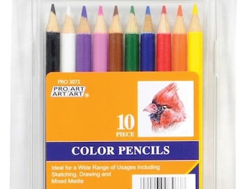 Pro Art Colored Pencil Set - 10 Artist Studio Pencils