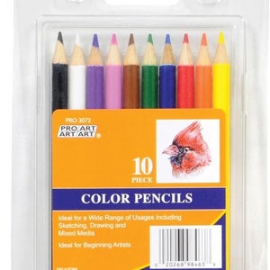 Pro Art Colored Pencil Set - 10 Artist Studio Pencils