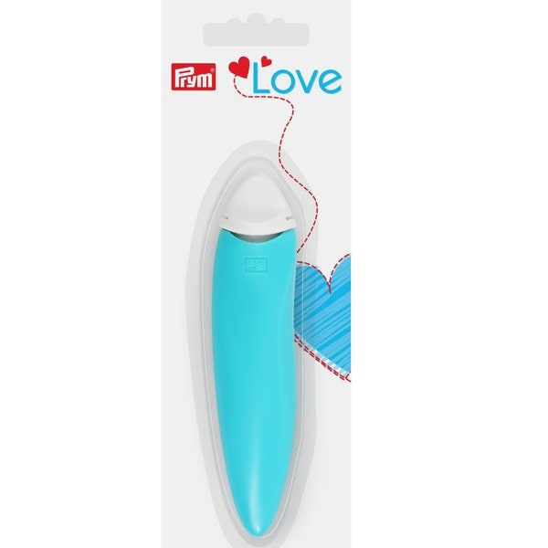 Teal Chalk Wheel by Prym Love - Refillable Chalk Wheel - Tailors Chalk Wheel with Fine Teeth for Detailed Mark Making - Mark Dark Fabrics